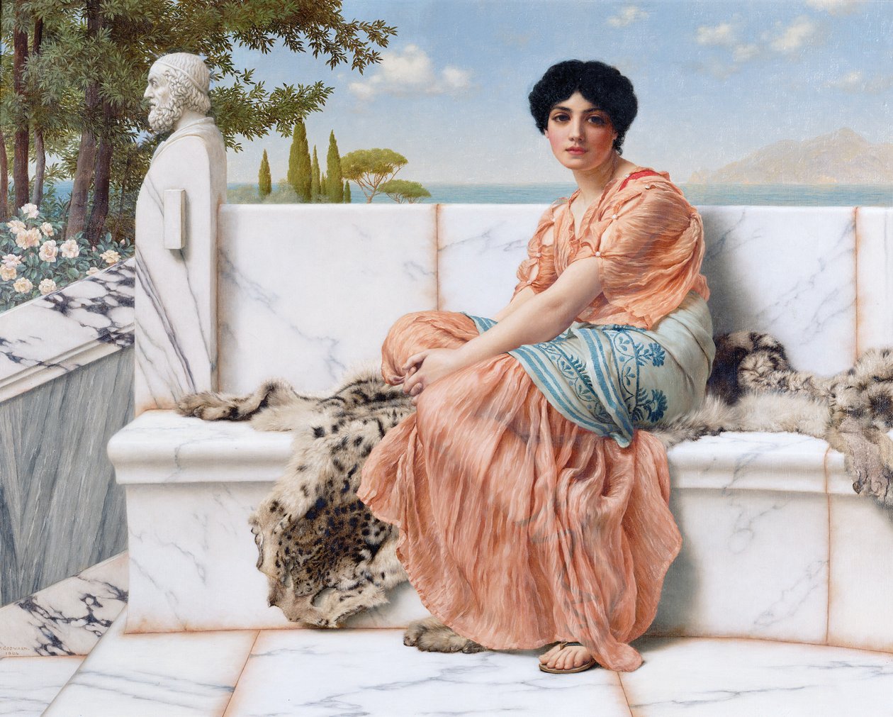 Reverie الملقب في أيام Sappho بواسطة جون ويليام جودوارد