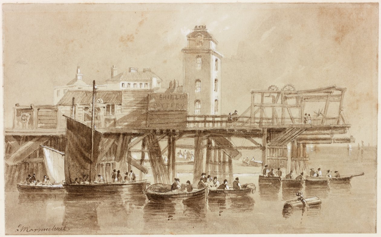 The Low Light، North Shields (قلم وحبر وقلم رصاص على ورق) بواسطة جون ويلسون كارمايكل