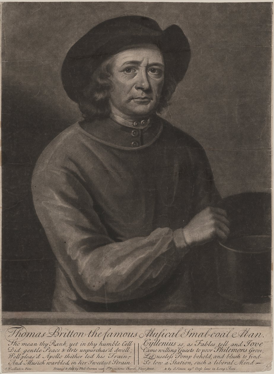 توماس بريتون ، منقوش من قبل جون سيمون (1675-1751) ، 1703 (mezzotint) بواسطة جون ولاستون