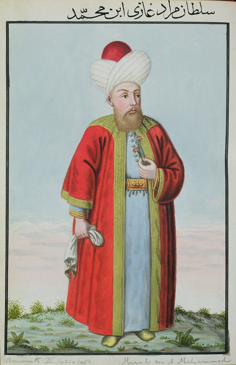 Amurath (مراد) الثاني (1404-51) سلطان 1421-51 ، من "سلسلة من صور لأباطرة تركيا" ، 1808 بواسطة جون يونغ