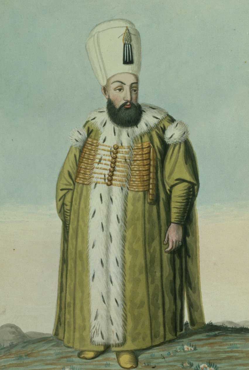 Amurath (مراد) الثالث (1546-95) سلطان 1574-95 ، من "سلسلة من صور لأباطرة تركيا" ، 1808 بواسطة جون يونغ