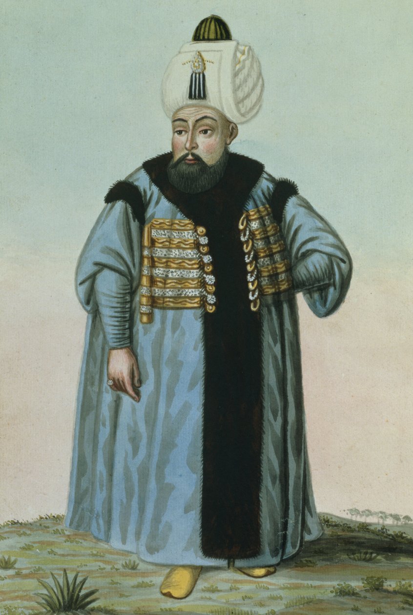 سليم الثاني (1524-74) يسمى "ساري" ، الشقراء أو السوت ، السلطان 1566-74 ، من "سلسلة من صور الأباطرة في تركيا" ، 1808 بواسطة جون يونغ