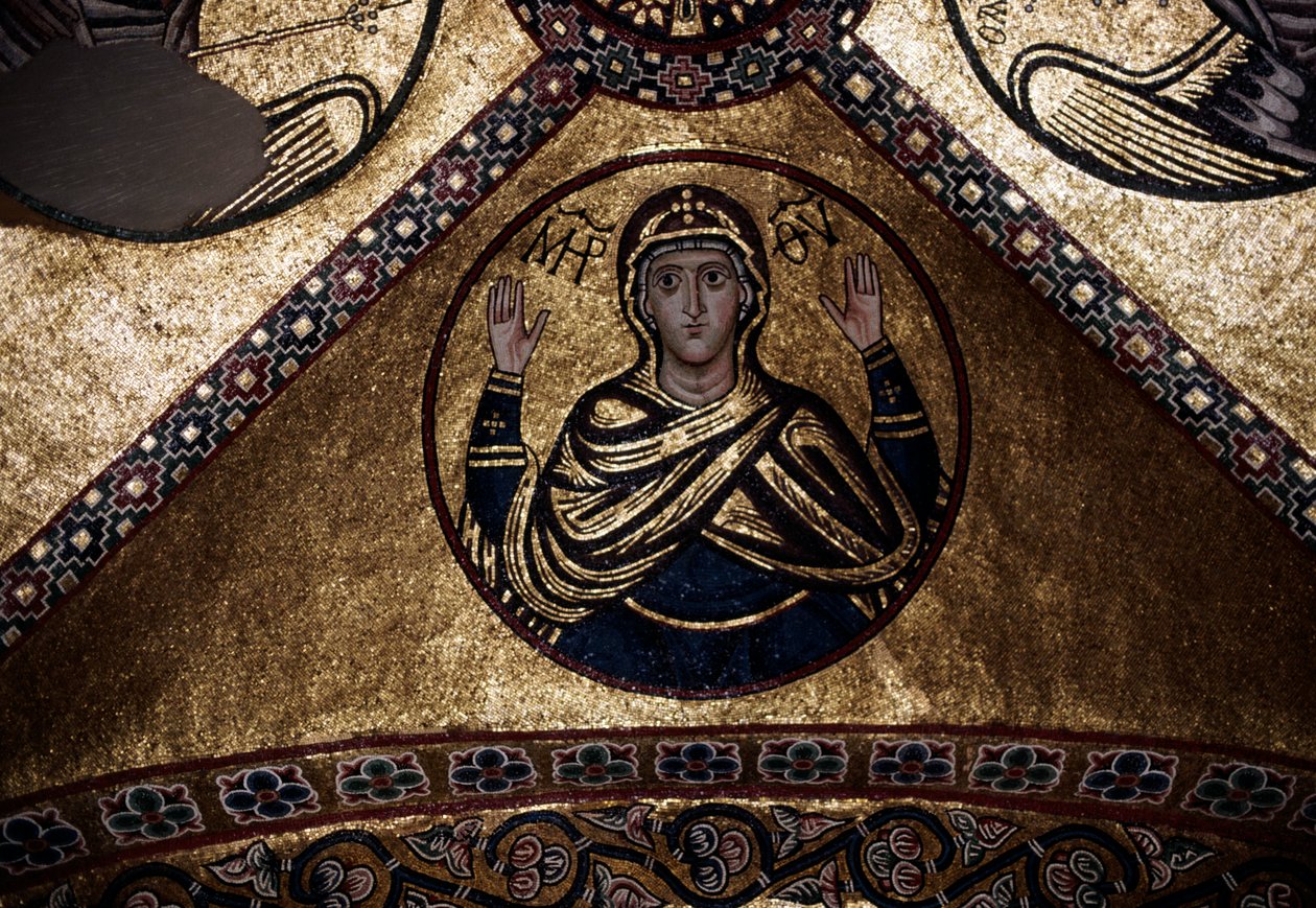 فسيفساء من كاثوليكون (كاثوليكون) ، دير هوسيوس لوكاس (قائمة اليونسكو للتراث العالمي بواسطة والتر تشارلز ميلز