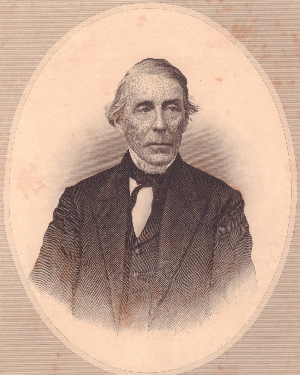 صورة لرجل الدين الميثودي الأمريكي جون برايس دوربين (1800-1876) ، نقش بواسطة W Wellstood من مستودع السيدات ، الولايات المتحدة ، حوالي عام 1870 بواسطة والتر تشارلز ميلز