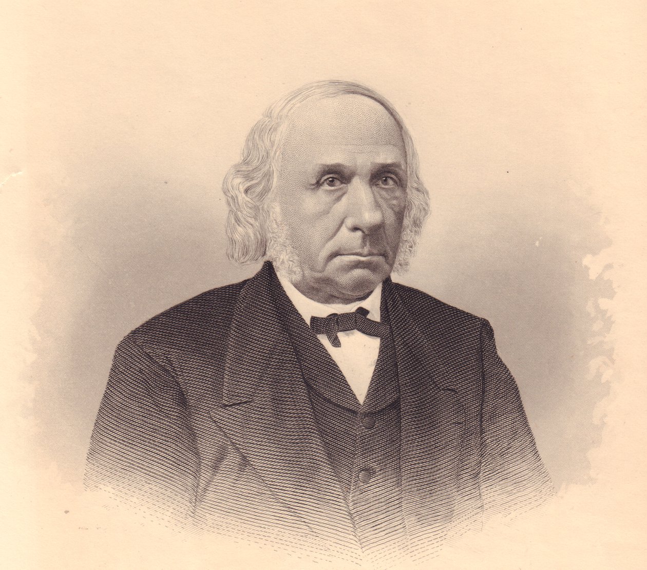 صورة لرجل الصناعة الأمريكي والقس الميثودي توماس تاسكر (1799-1892) ، نقش بواسطة FE Jones من مستودع السيدات ، الولايات المتحدة ، حوالي عام 1870 بواسطة والتر تشارلز ميلز