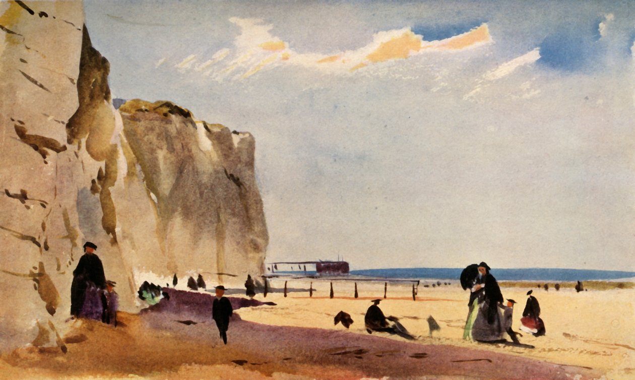 مشهد الساحل ، نورماندي ، c1860 ، 1934. بواسطة جون أبسولون