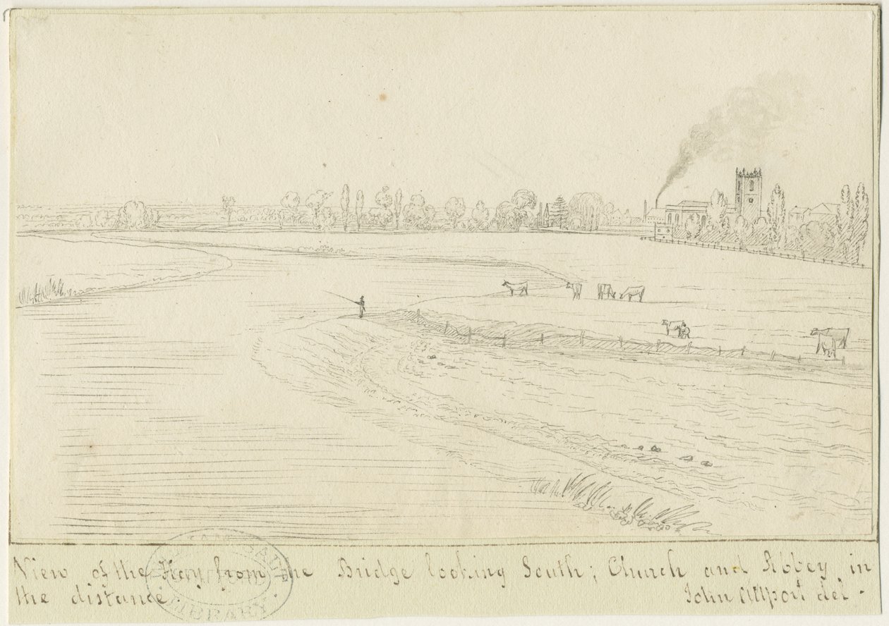 Burton-upon-Trent: pen and ink drawing, nd [1799-1854] (drawing) بواسطة جون ألبورت