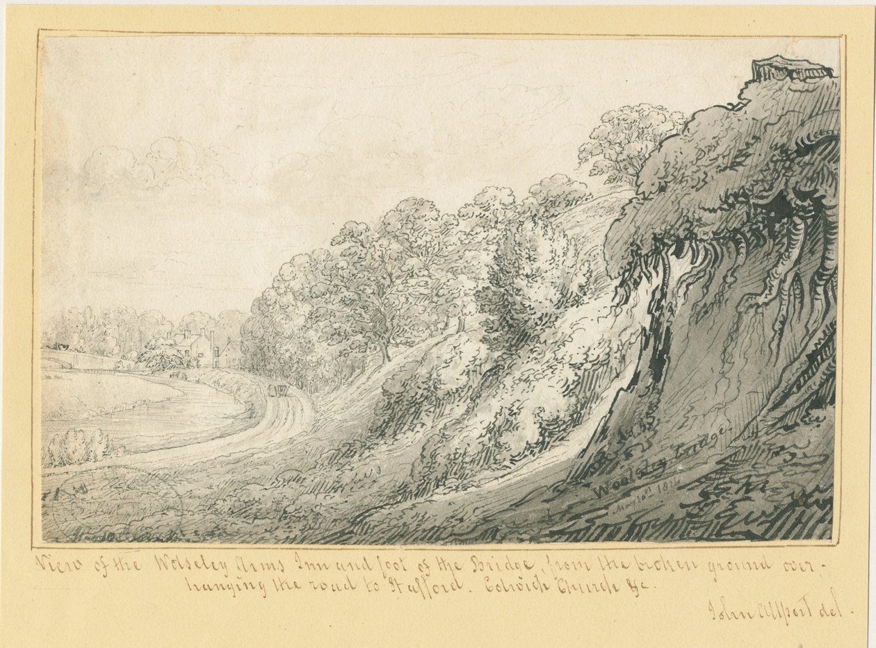 Wolseley - Wolseley Arms Inn: رسم بالقلم ، 10 مايو 1814 بواسطة جون ألبورت