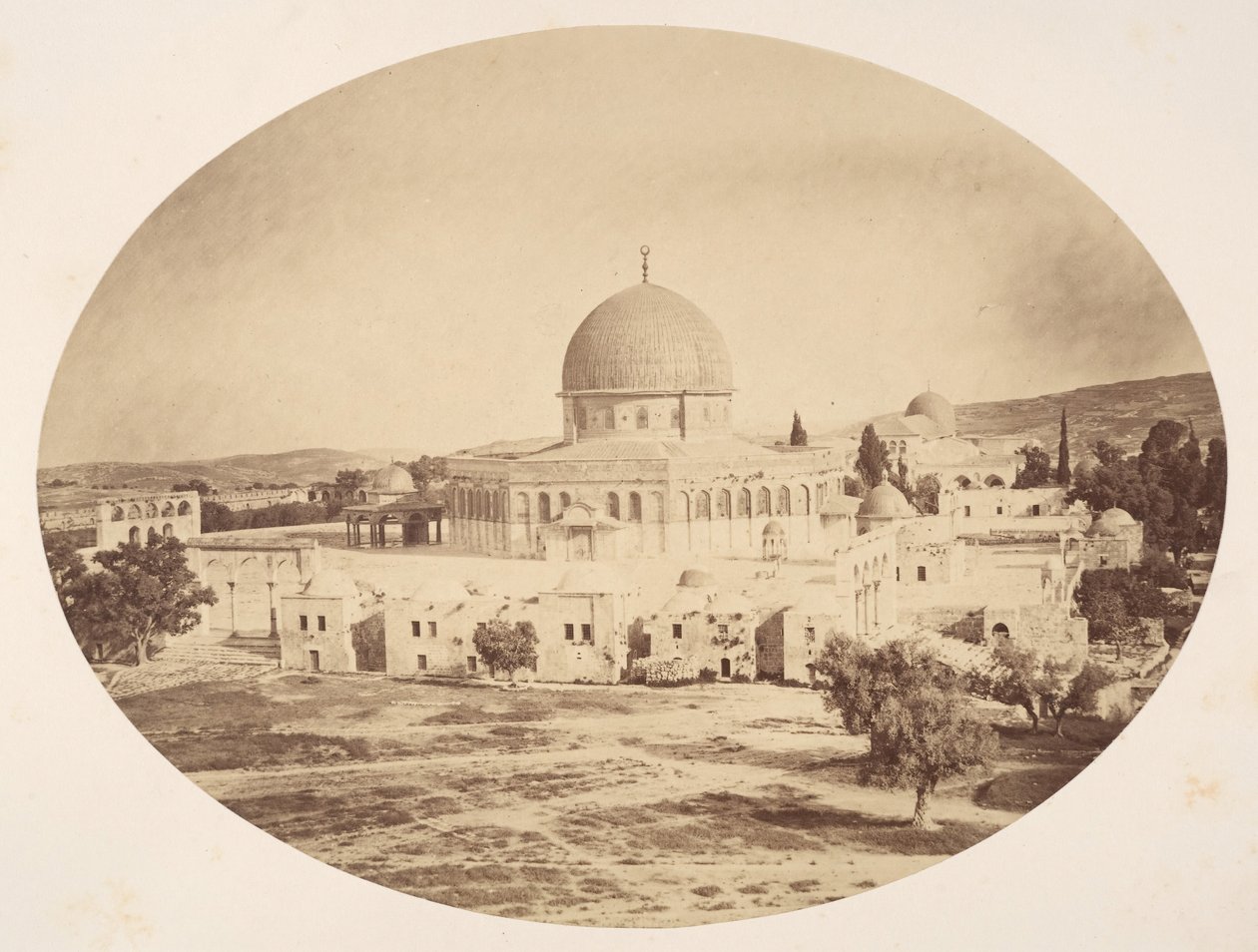 القدس ، موقع الهيكل على جبل موريا ، 1857. بواسطة جون أنتوني