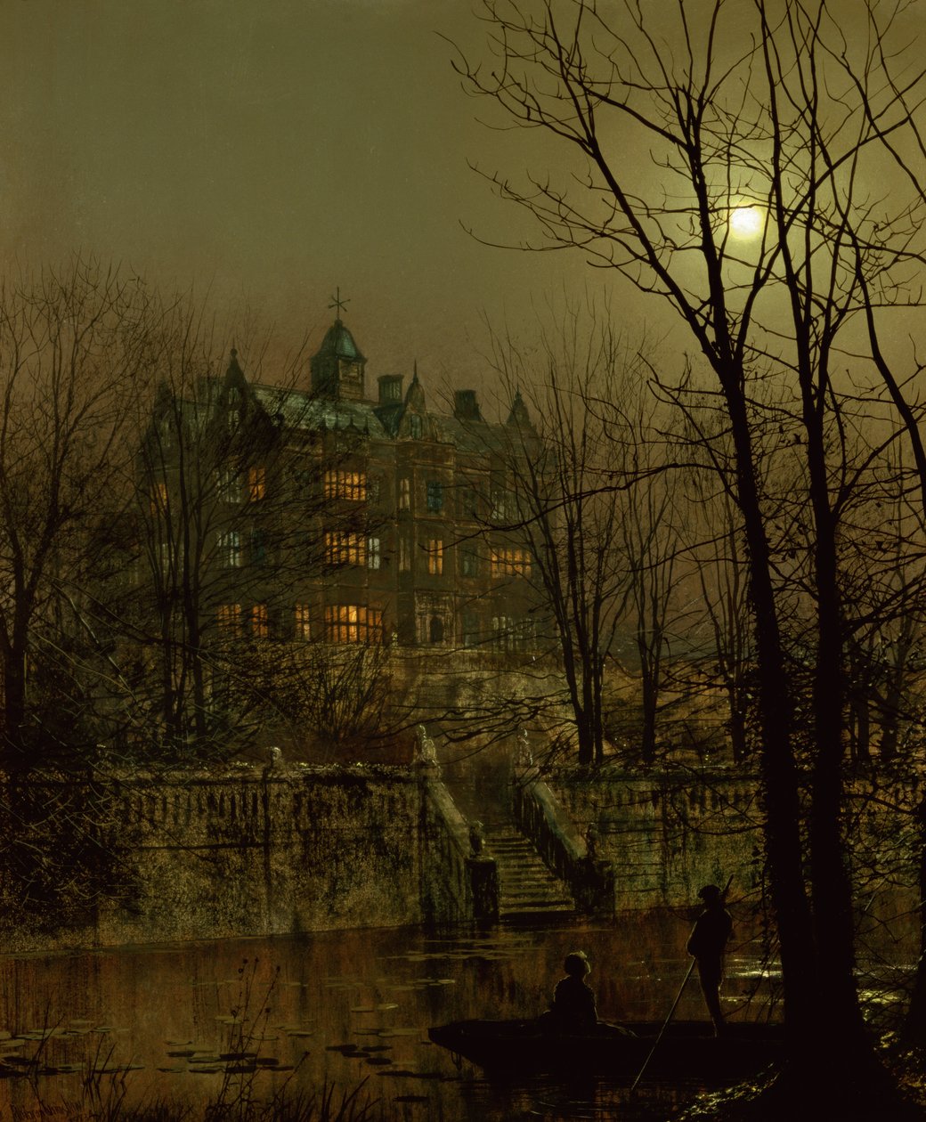 Knostrop Old Hall ، ليدز بواسطة جون اتكينسون جريمساو