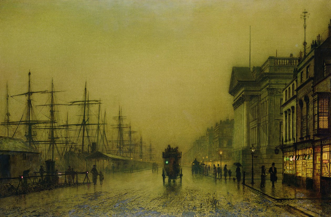 Liverpool Docks Customs House and Salthouse Docks ، ليفربول بواسطة جون اتكينسون جريمساو
