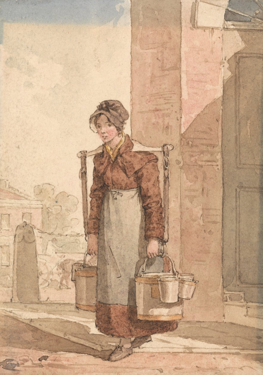 A Milkmaid بواسطة جون أوغستوس أتكينسون