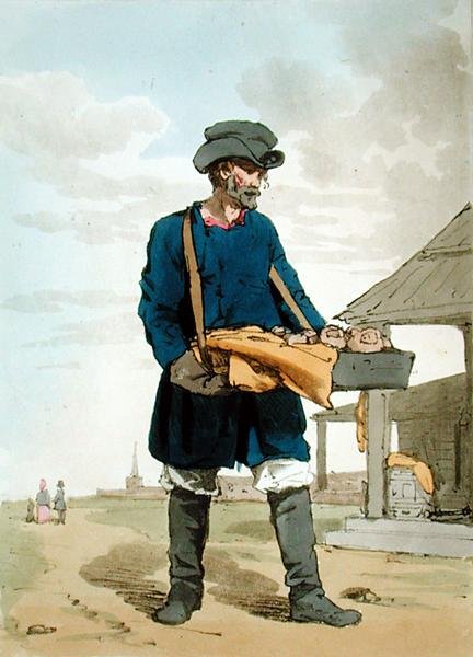 كالاتشنيك ، محفور بواسطة الفنان ، نُشر عام 1804 (ليثو ملون) بواسطة جون أوغستوس أتكينسون