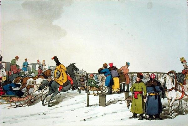 دورة السباق ، التي حفرها الفنان ، نشرت عام 1804 (لون ليثو) بواسطة جون أوغستوس أتكينسون