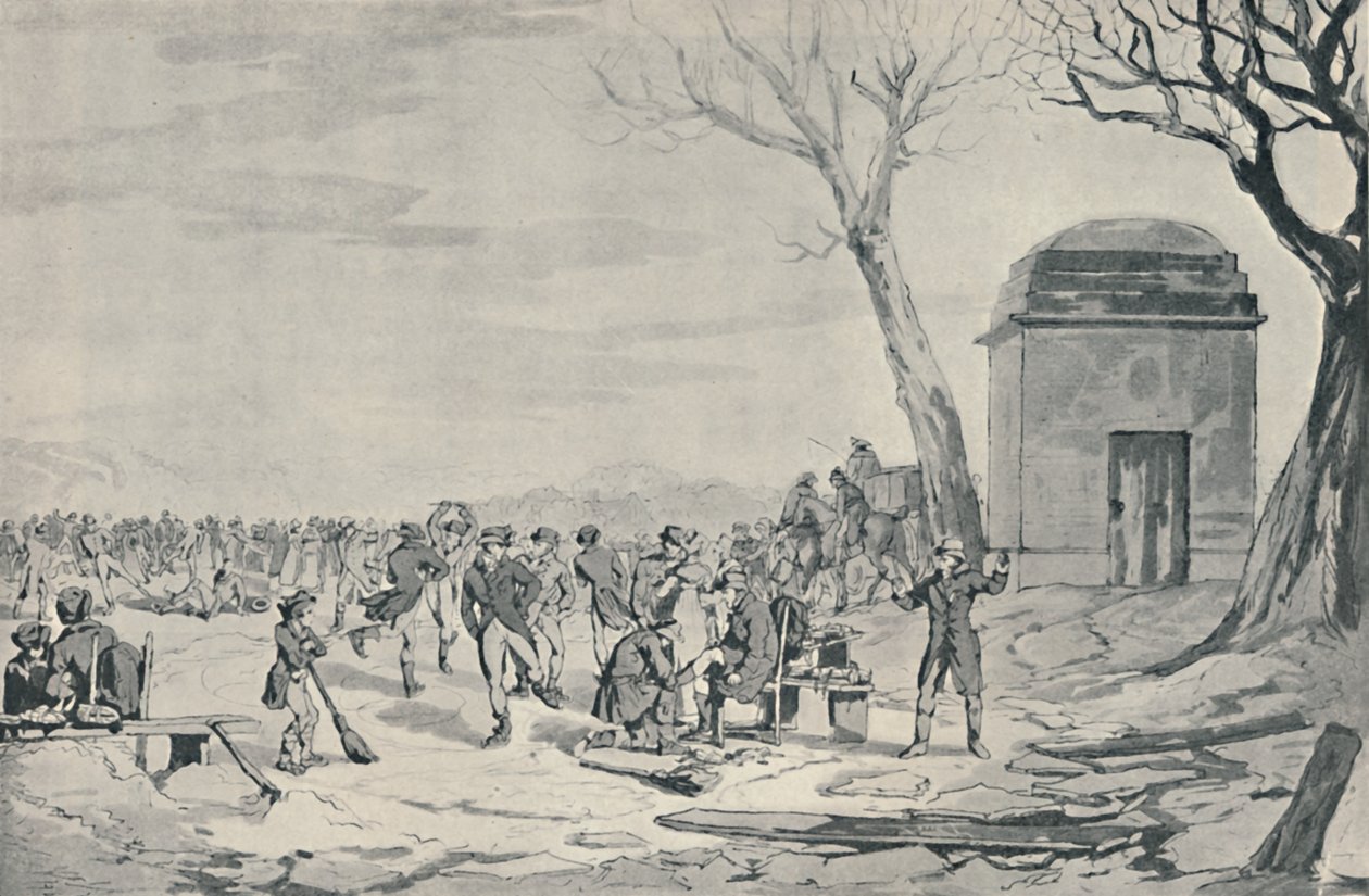 التزلج في هايد بارك ، 1807 ، 1920 بواسطة جون أوغستوس أتكينسون