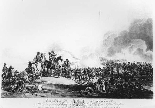 ال معركة سالامانكا ، 22 يوليو 1812 ، نقشها ج. لويس ، 1813 بواسطة جون أوغسطس بعد أتكينسون