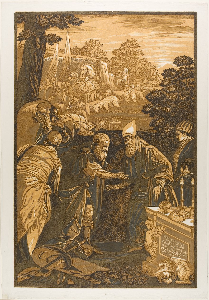 Melchizedech Blessing Abraham ، من أوبرا سيليكتوريا بواسطة جون بابتيست جاكسون
