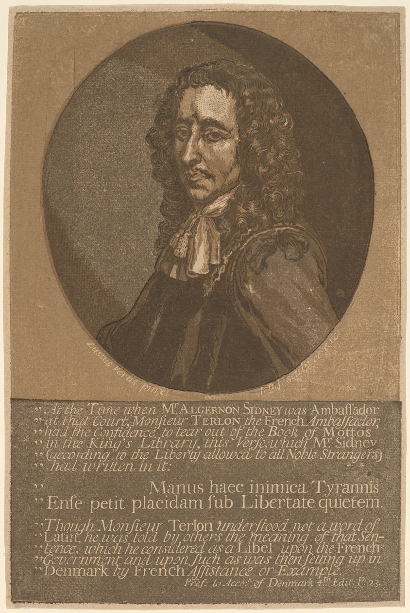 ألجيرنون سيدني بواسطة جون بابتيست جاكسون ، بعد Justus van Verus