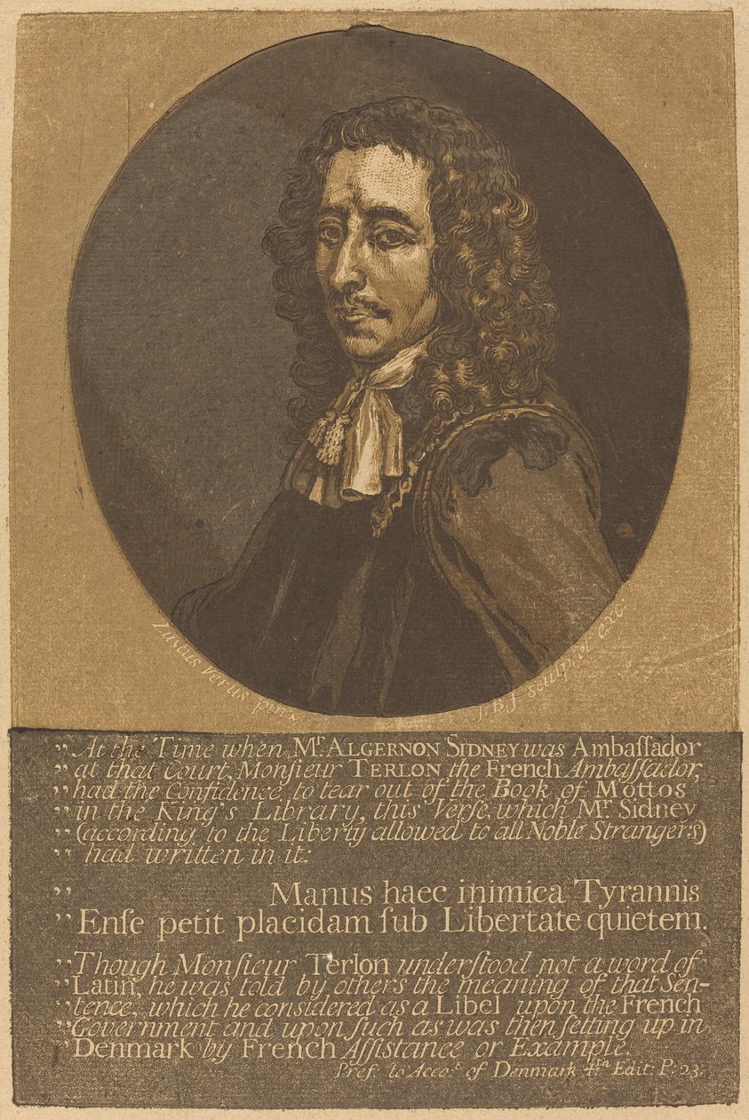 ألجيرنون سيدني بواسطة جون بابتيست جاكسون بعد Justus van Verus