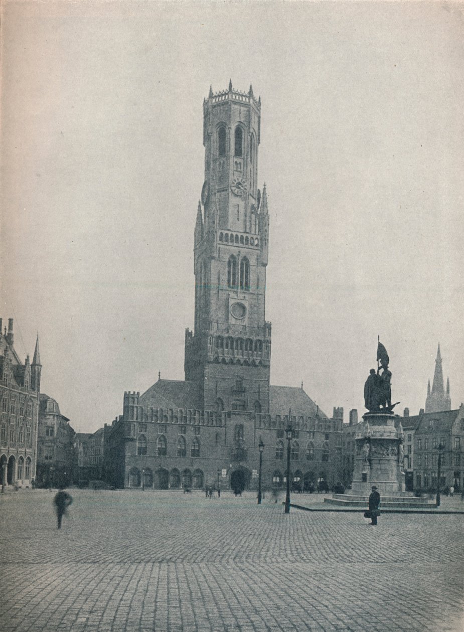 The Markt and the Belfry، Bruges، Belgium c1900 1914-1915 بواسطة جون بنيامين ستون