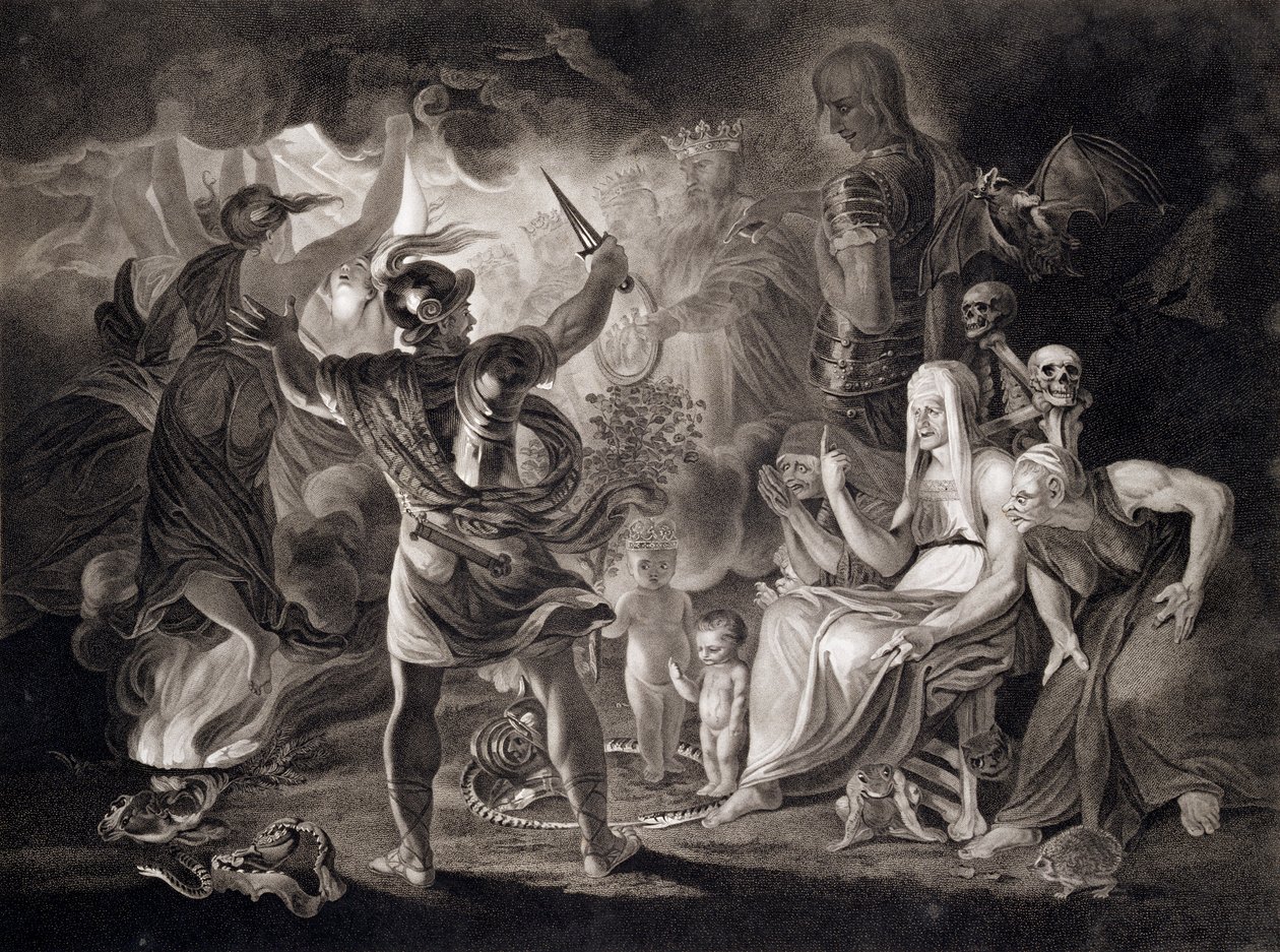 ماكبث ، The Three Witches and Hecate ، 1805 بواسطة جون بويدل