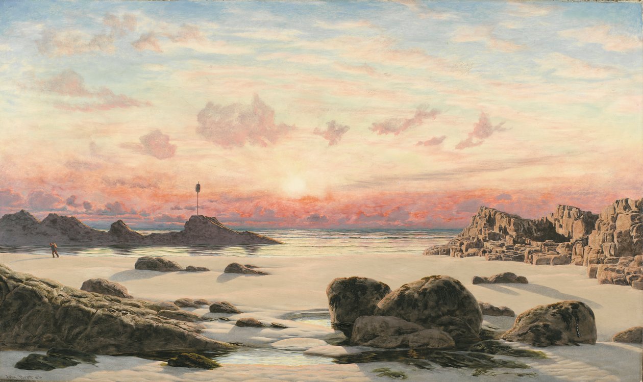Bude Sands at Sunset ، 1874 بواسطة جون بريت