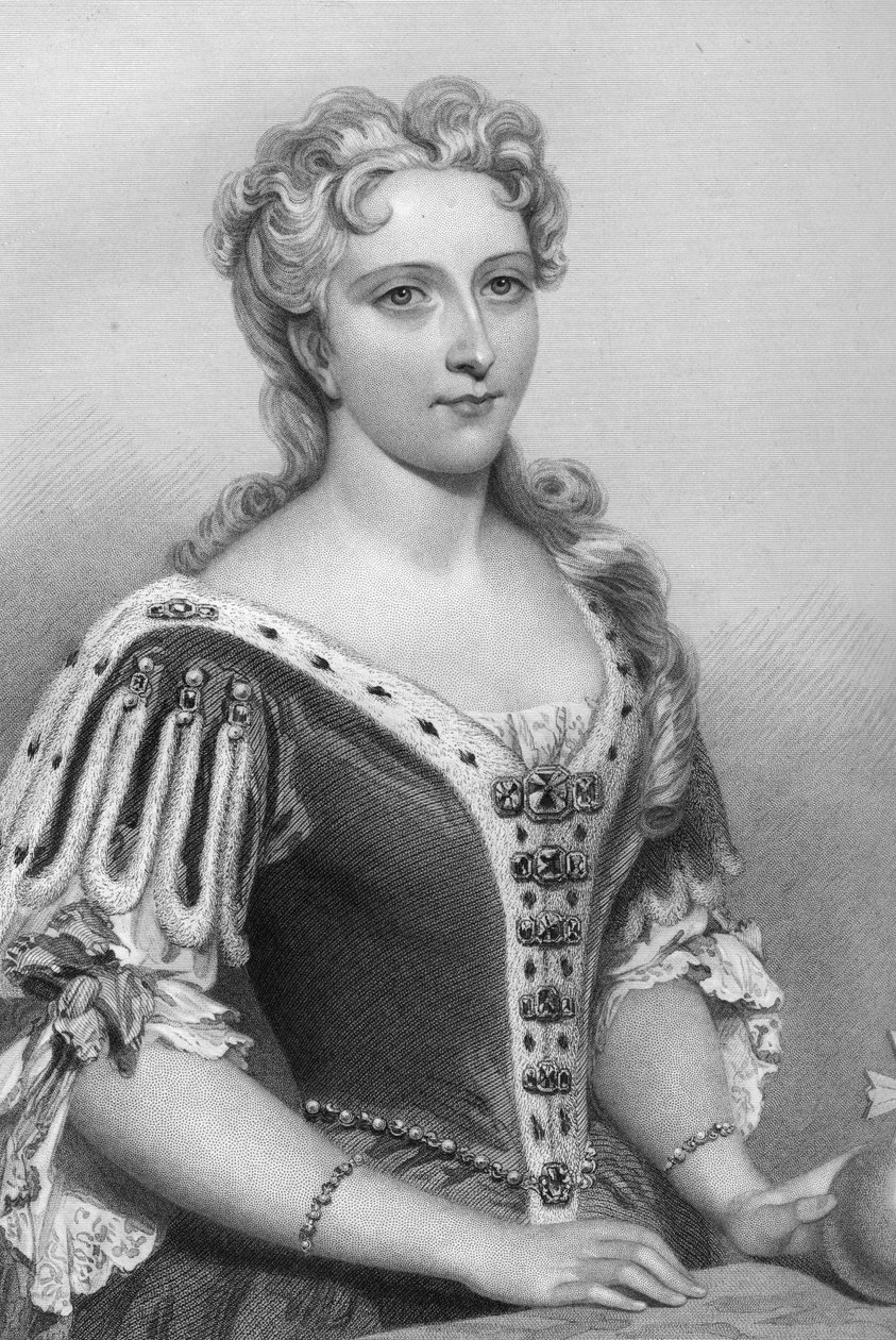 كارولين من براندنبورغ أنسباخ 1683-1737 ، زوجة الملكة للملك جورج الثاني ، 1851. بواسطة جون براون