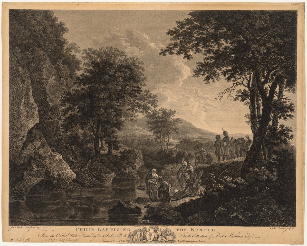فيليب يعمد الخصي ، 1772. بواسطة جون براون