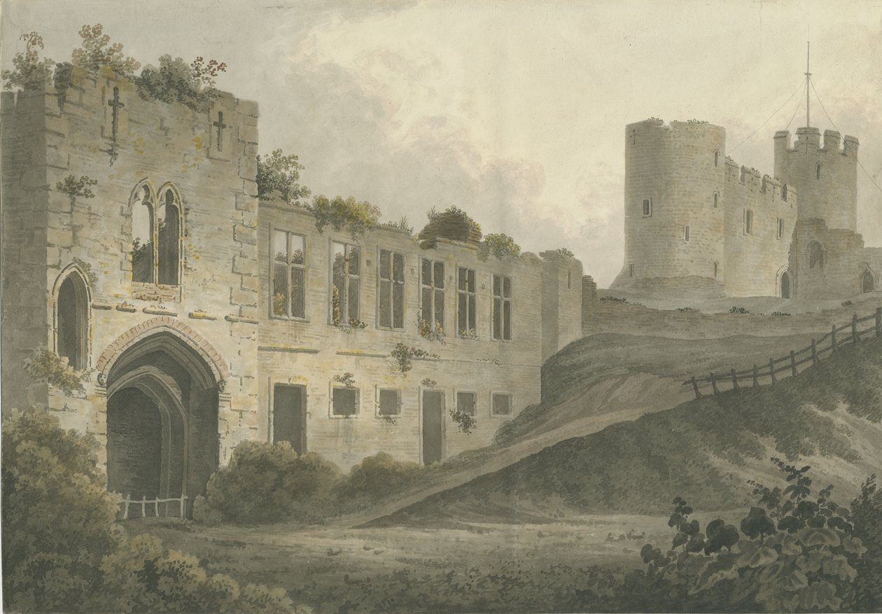 قلعة دودلي - The Keep: الرسم بالألوان المائية ، nd [c 1820] بواسطة جون باكلر