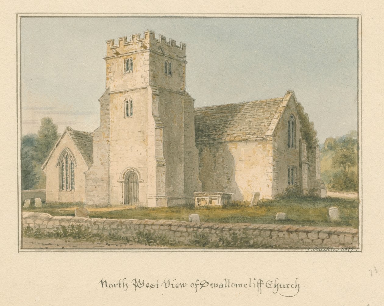 Wiltshire - Swallowcliffe Church بواسطة جون باكلر