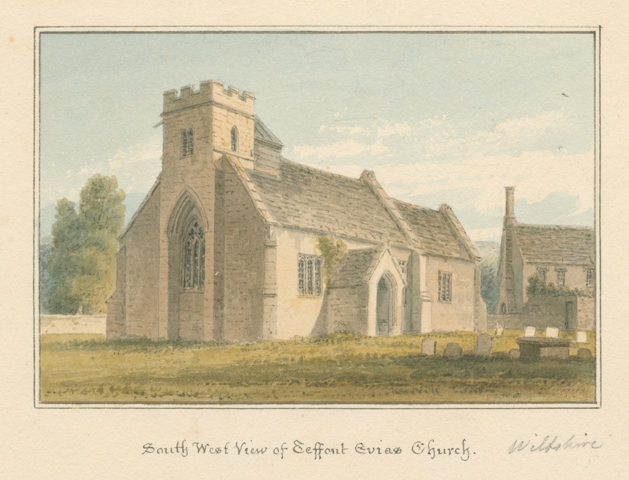 Wiltshire - Teffont Evias Church بواسطة جون باكلر