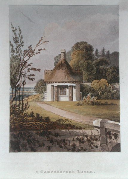 A Gamekeeper's Lodge ، من "Hints On Ornamental Gardening" بواسطة جون بوناروتي بابوورث