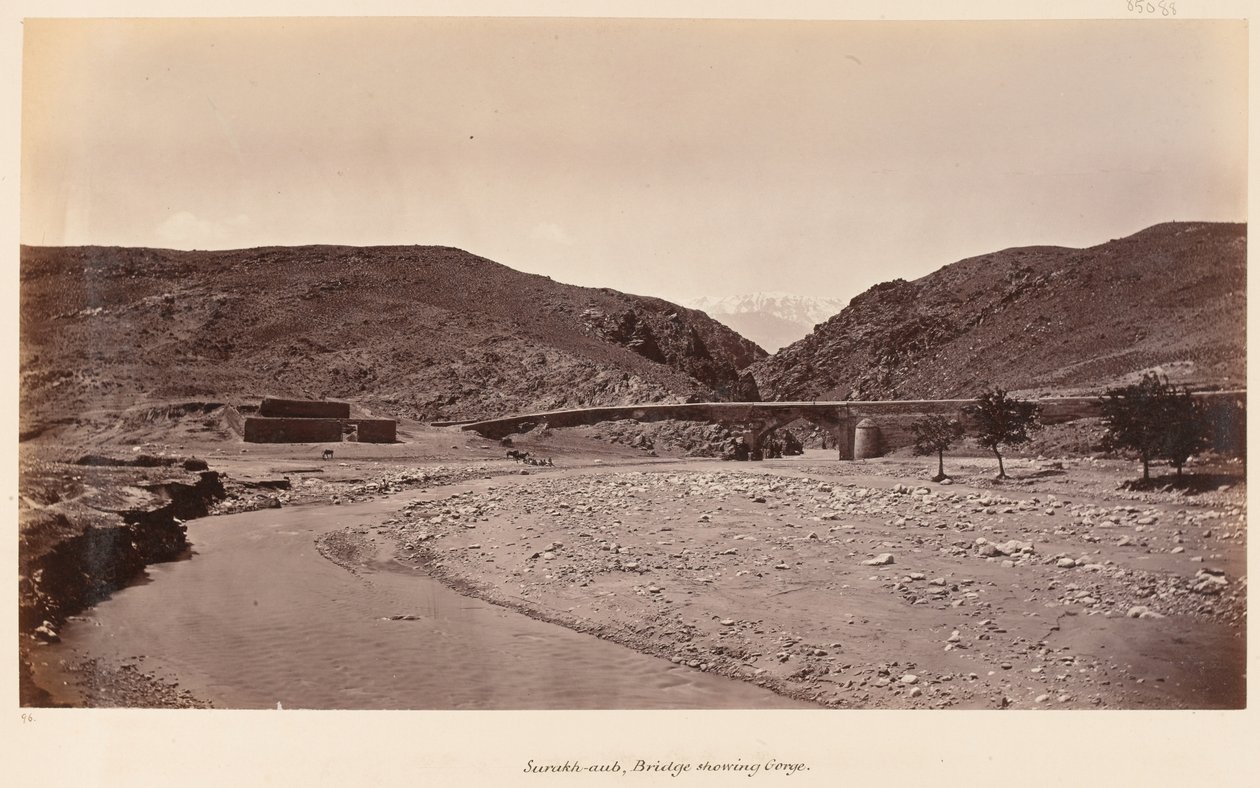 الجسر في Surakh-aub ، 1879 بواسطة جون بورك