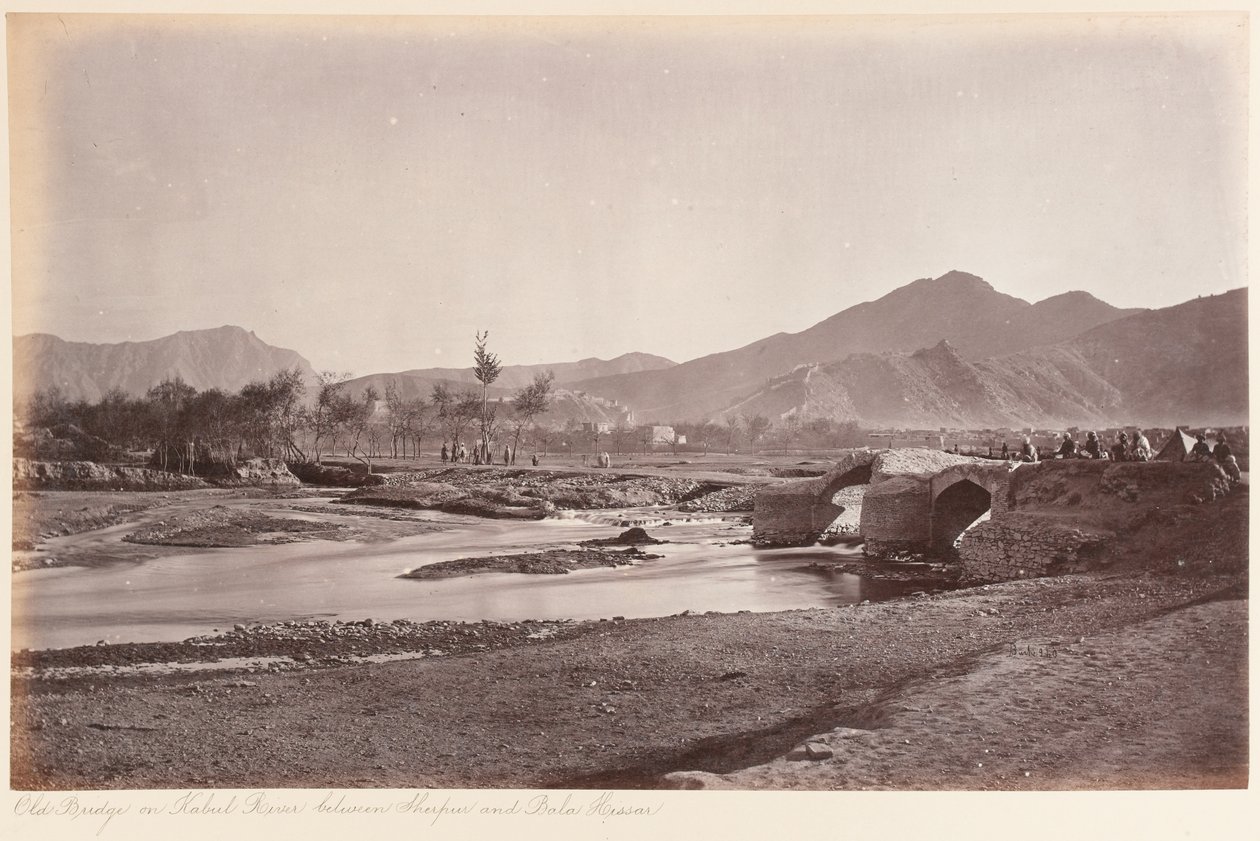 الجسر القديم على نهر كابول بواسطة جون بورك