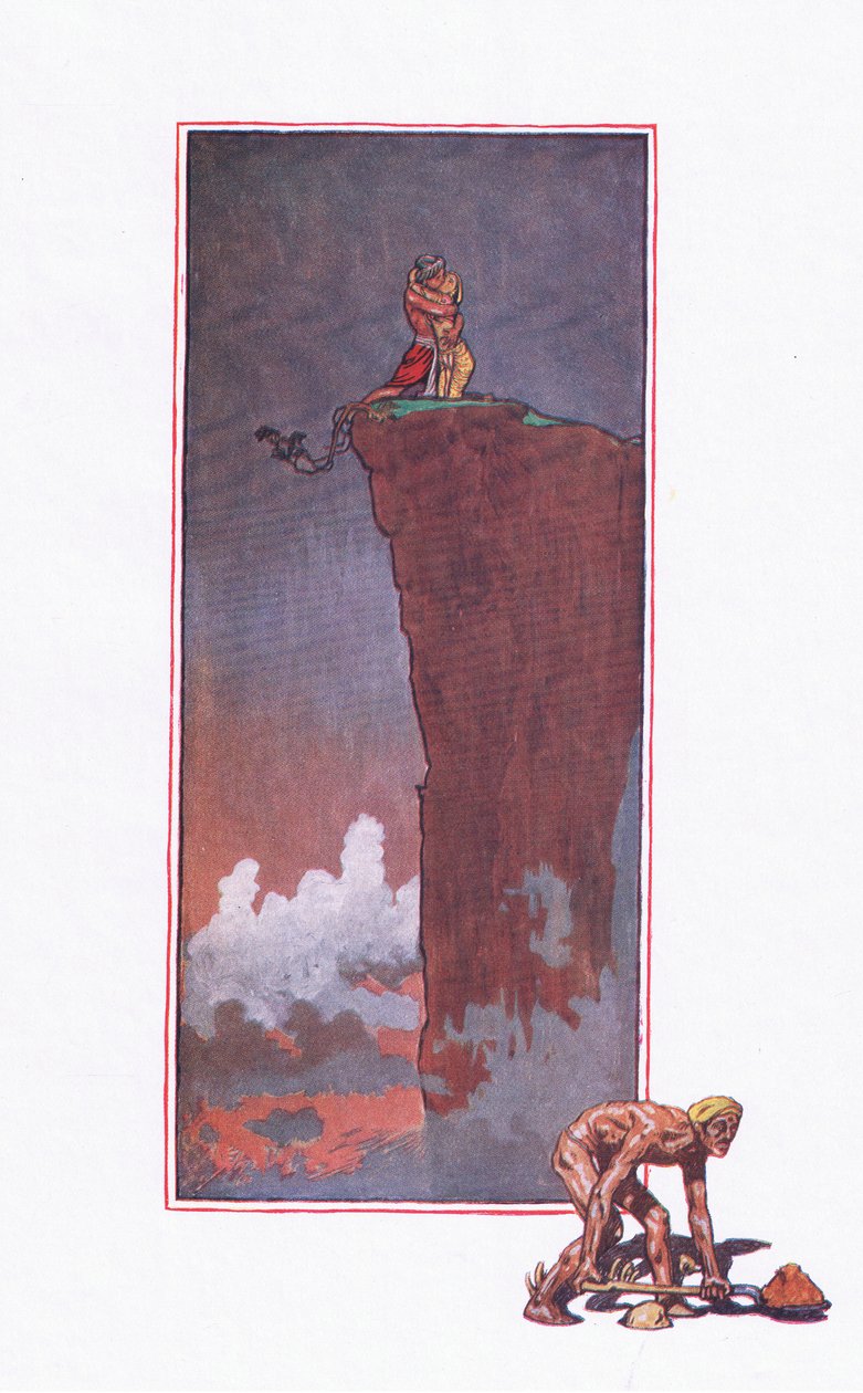 أغنية المجاعة ، التوضيح من The Garden of Kama (وكلمات أخرى من الهند) ، 1920 بواسطة جون بيام ليستون شو
