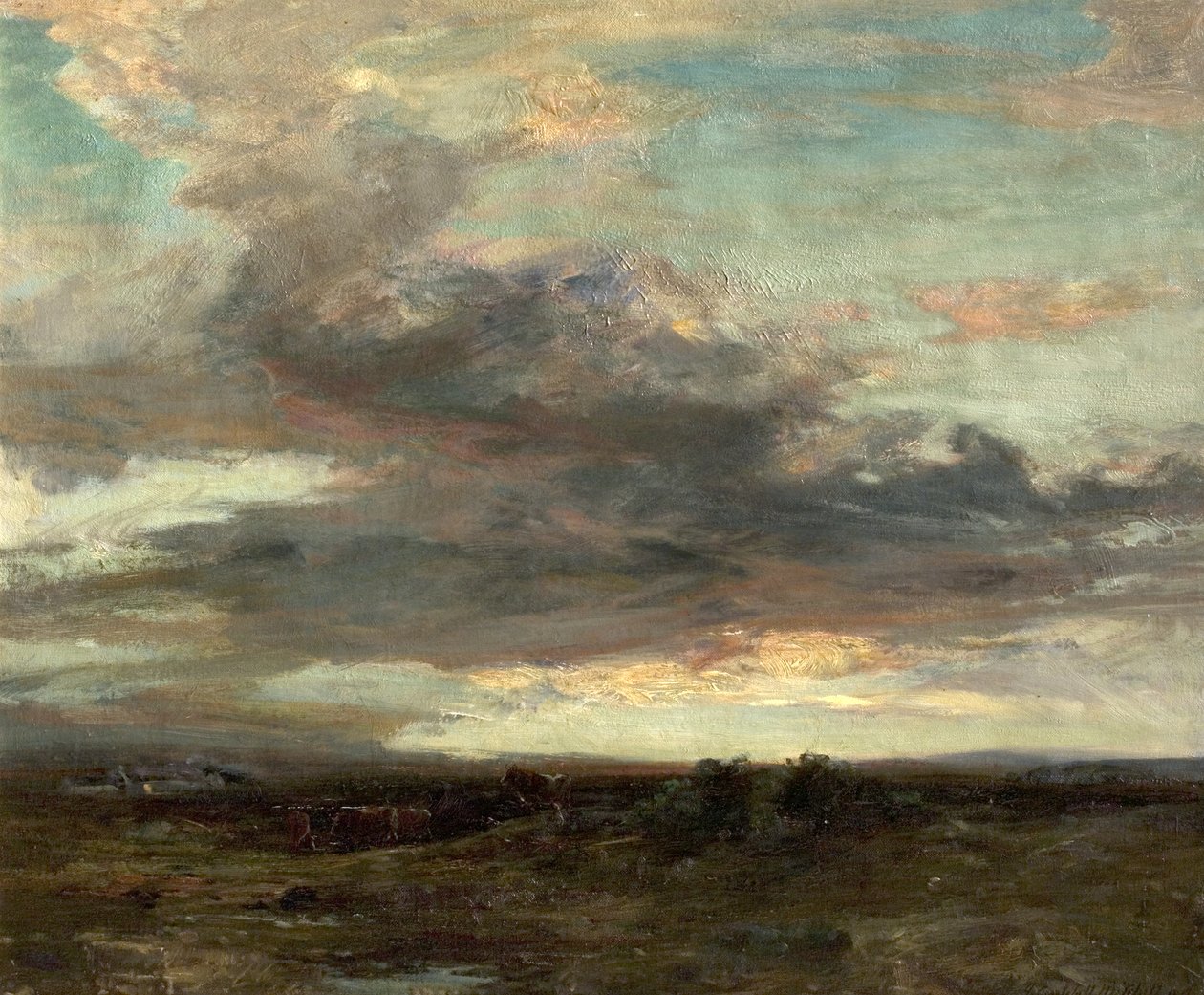The Argyllshire Moor ، اسكتلندا ، الغروب ، 1907 بواسطة جون كامبل ميتشل