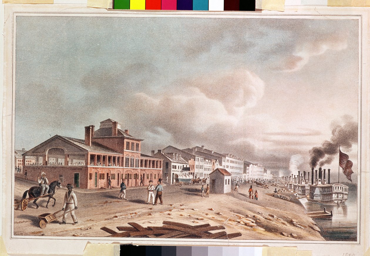 الشارع الأمامي ، سانت لويس ، ميزوري ، 1840 بواسطة جون كاسبار وايلد
