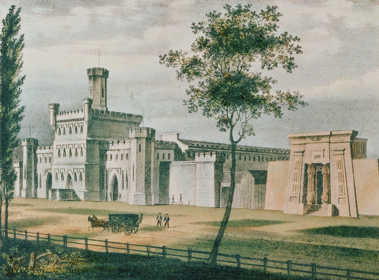 سجن Moyamensing ، فيلادلفيا ، 1840 بواسطة جون كاسبار وايلد