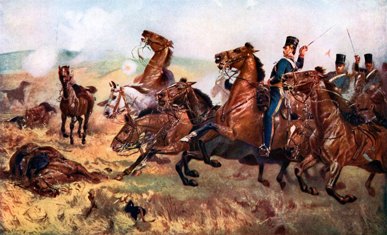 معركة بالاكلافا ، 25 أكتوبر 1854 ، c1920 بواسطة جون تشارلتون