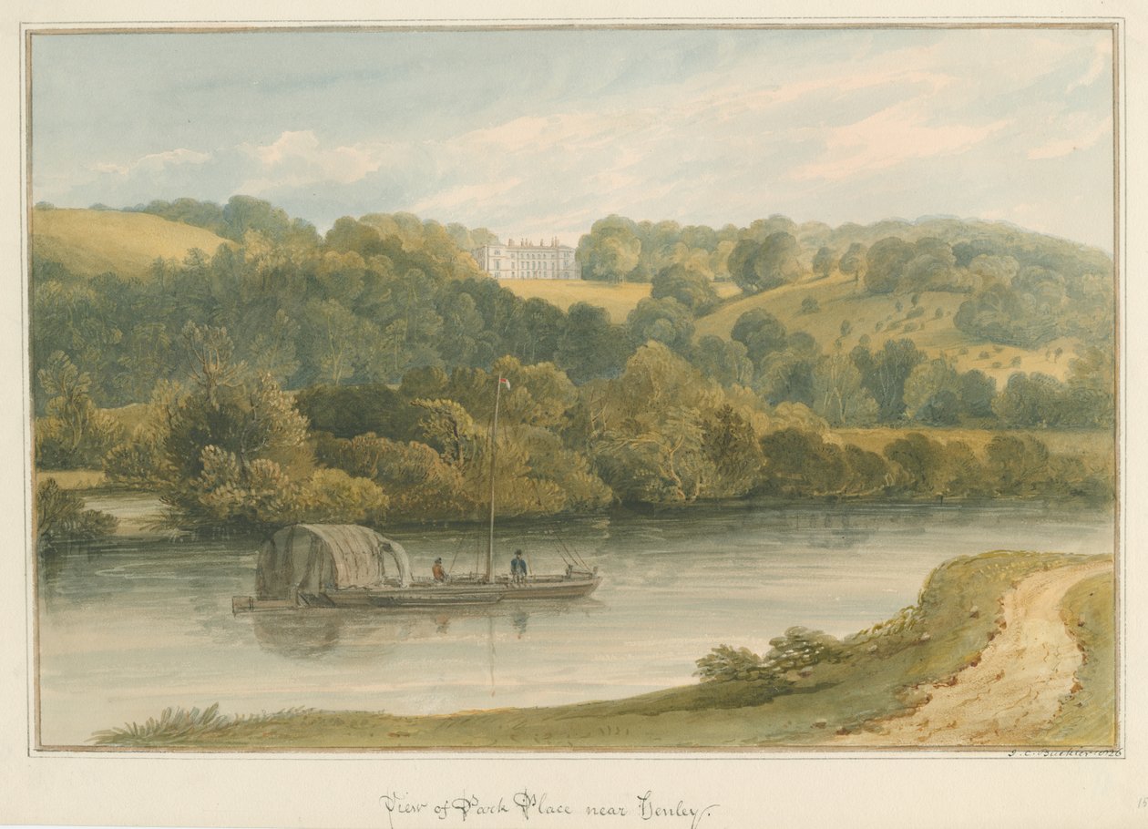 أوكسفوردشاير - Henley upon Thames- Park Place ، 1826 بواسطة جون شيسيل بكلر