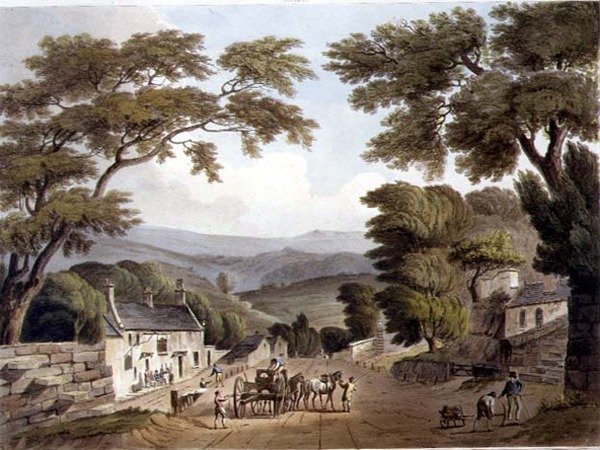 التاج ، من "حمام مصور بسلسلة من المناظر" ، نقش بواسطة حانة جون هيل (1770-1850). بواسطة وليام ميلر بواسطة جون كلود (بعد) ناتيس