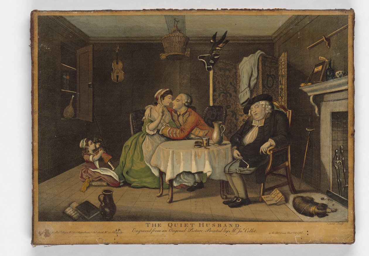 الزوج الهادئ ، طباعة جون جون ، c.1768 (النقش اليدوي) بواسطة جون كوليت
