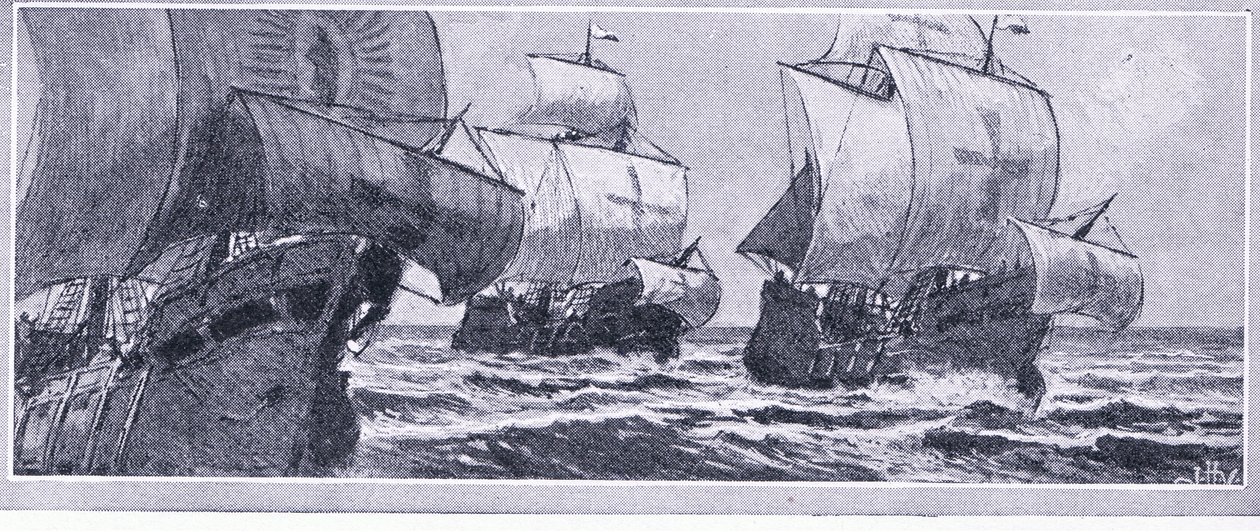 الرحلة الأخيرة لهنري هدسون -1610. يلقي من قبل طاقم متمرد ، Newnes Pictorial Knowledge نشرته Newnes ، c.1950s بواسطة جون كولير
