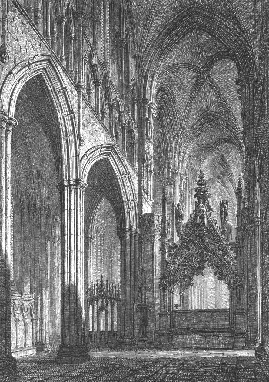 Beverley Minster ، Eastern Transept ، أوائل القرن التاسع عشر بواسطة جون كوني