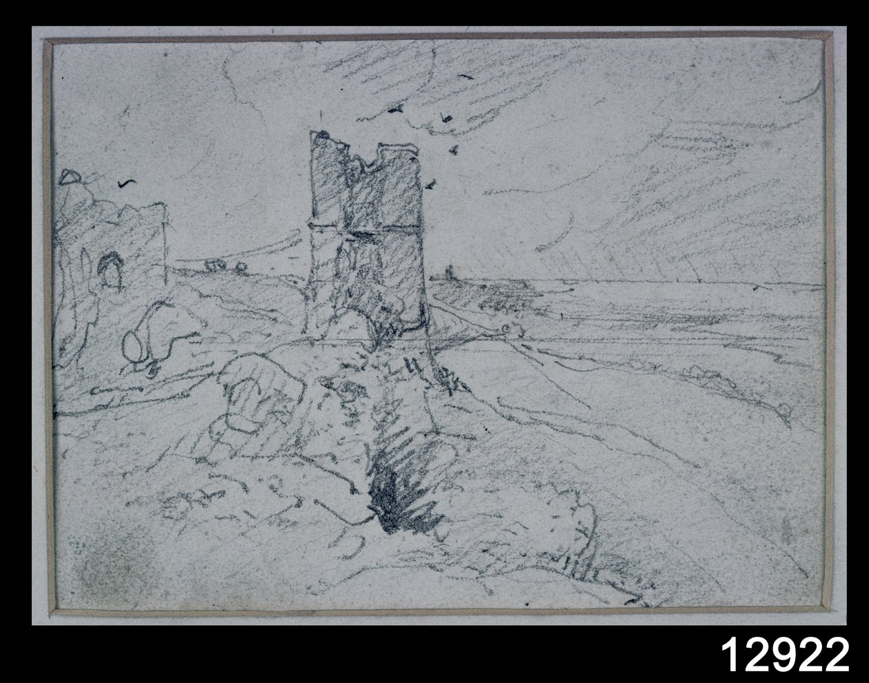 أكواخ على ضفة عالية ، 1834 بواسطة جون كونستابل