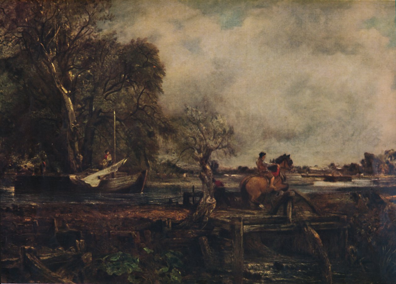 Dedham Lock ، أو The Leaping Horse ، 1825 ، 1922. بواسطة جون كونستابل