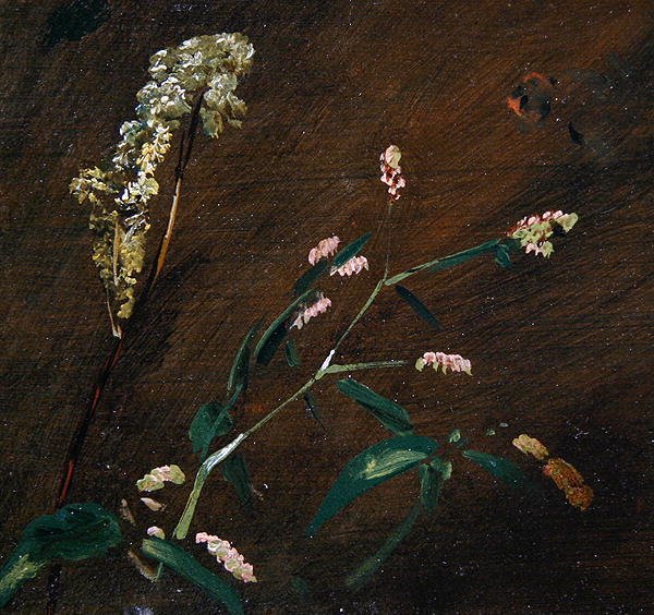 دراسات الزهور: Persicaria و Meadowsweet (زيت على قماش موضوع على لوح) بواسطة جون كونستابل