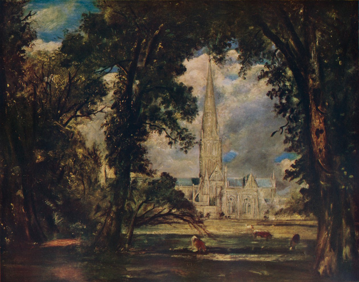 كاتدرائية سالزبوري ، c1823 بواسطة جون كونستابل