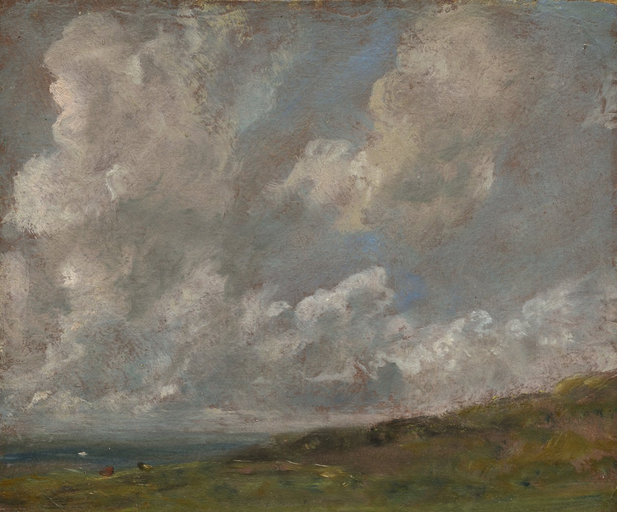دراسة السحب على المناظر الطبيعية ، c.1821-22 بواسطة جون كونستابل