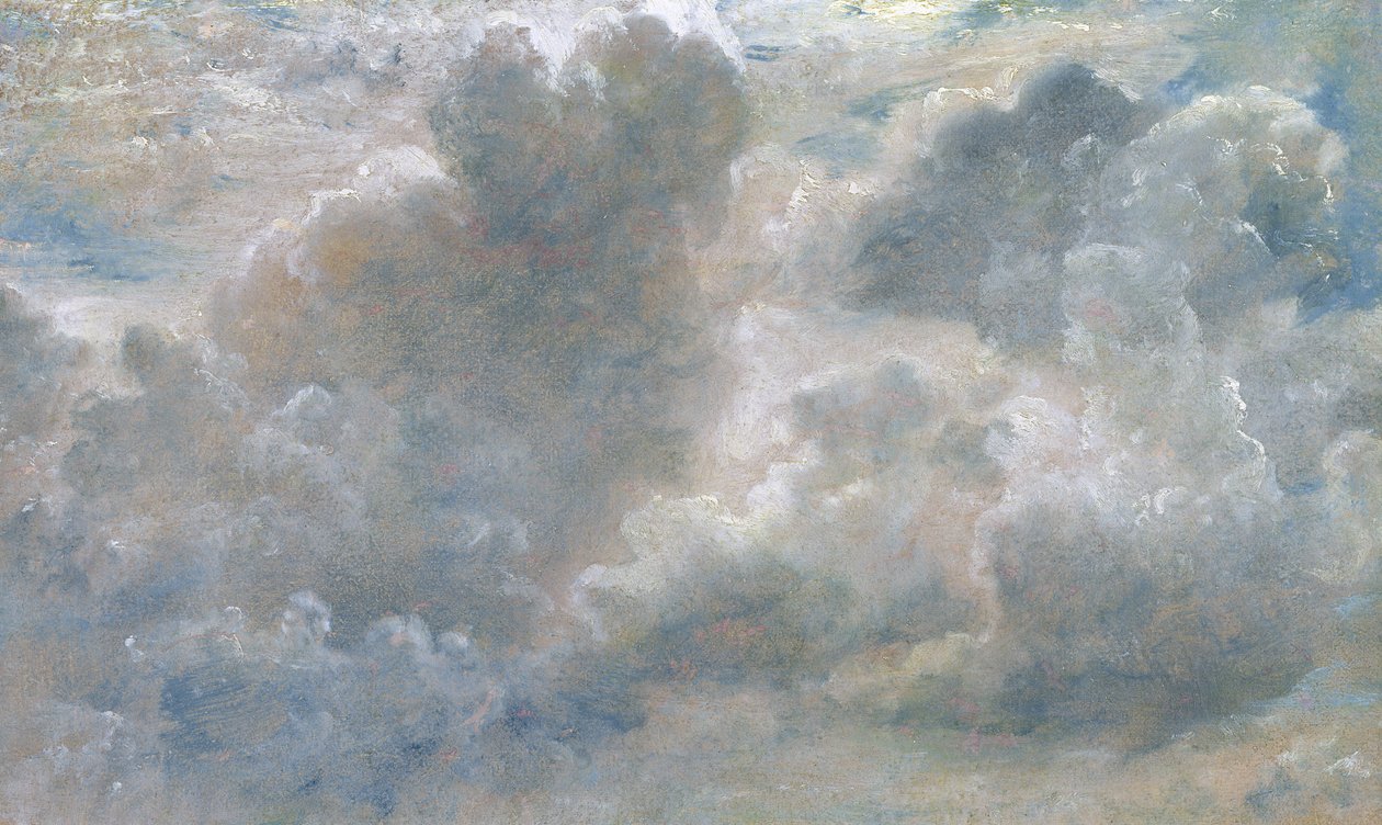 دراسة غيوم الركام 1822 (زيت على ورق مرسوم على قماش) بواسطة جون كونستابل